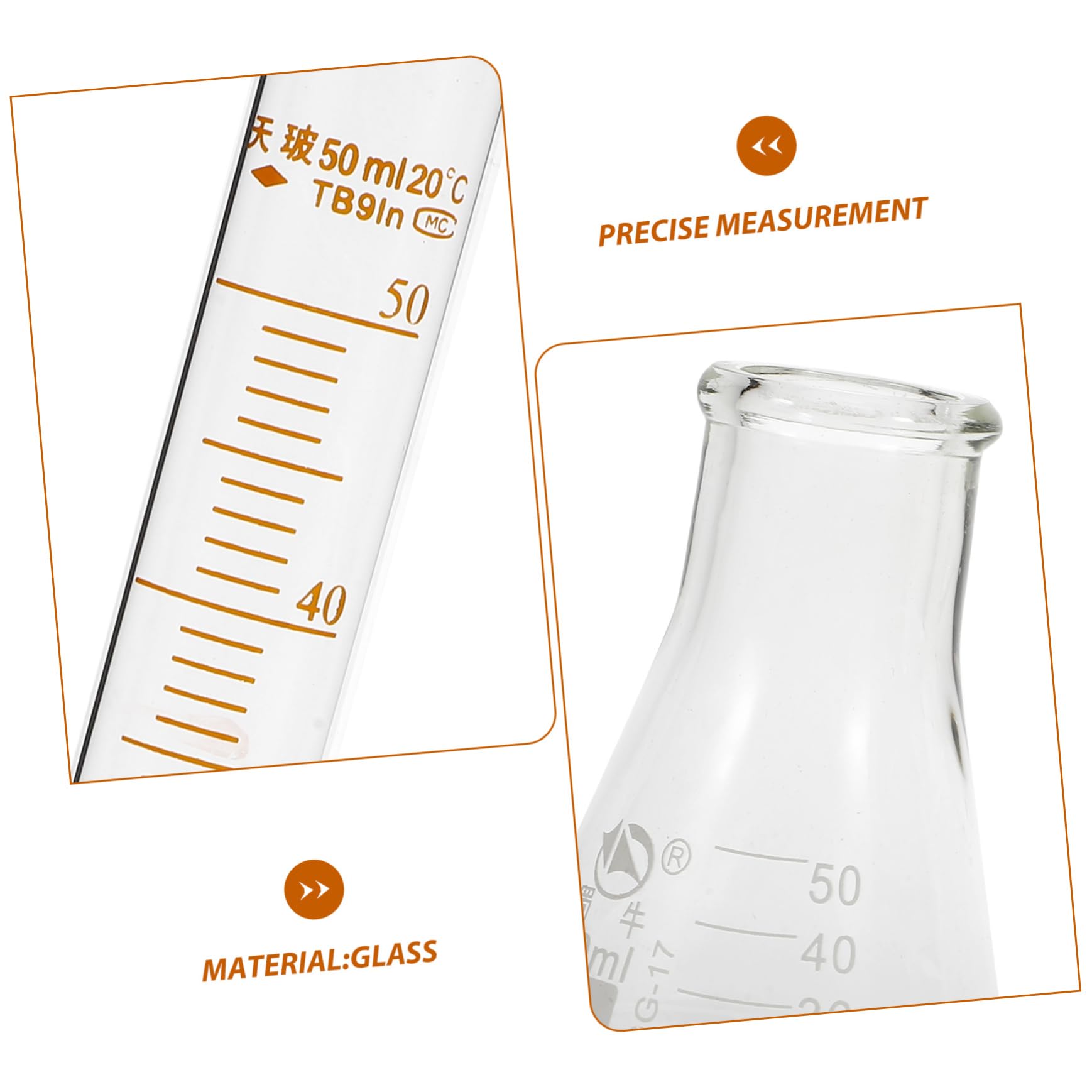 Amazon.co.jp: CATIEBYE ガラス製実験用ビーカーとメスシリンダー付き